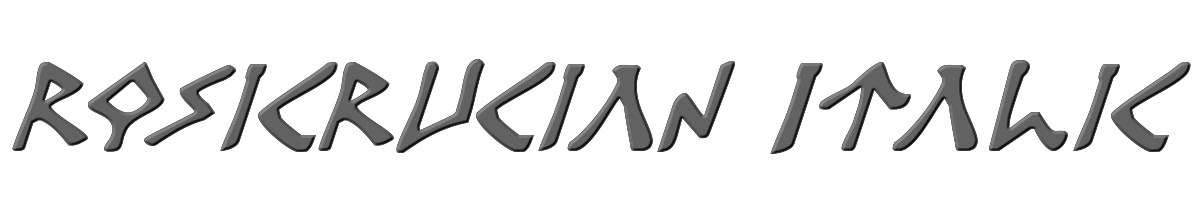Rosicrucian Italic 