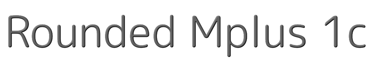 Rounded Mplus 1c 