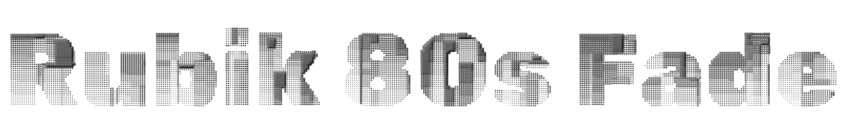 Rubik 80s Fade 