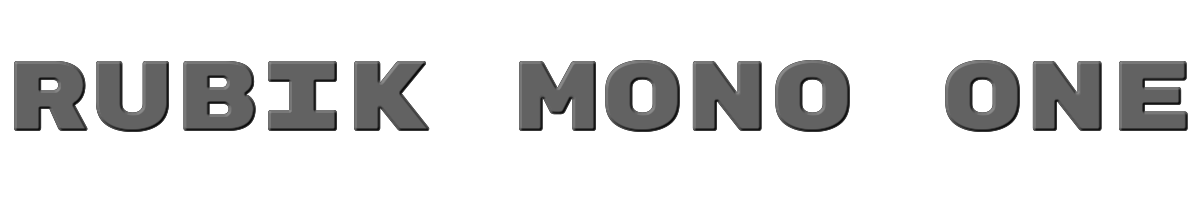 Rubik Mono One 