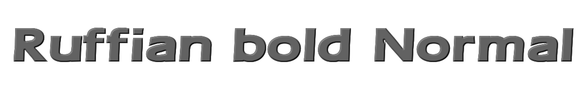 Ruffian bold Normal 
