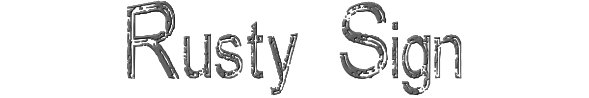 Rusty Sign 