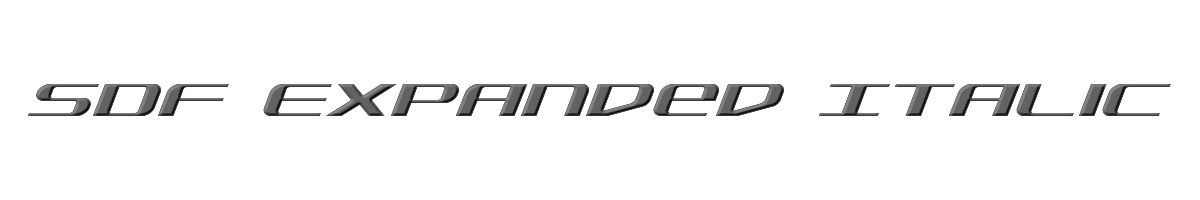 SDF Expanded Italic 