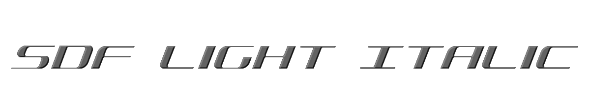 SDF Light Italic 
