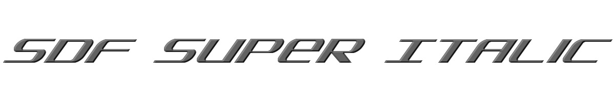 SDF Super Italic 