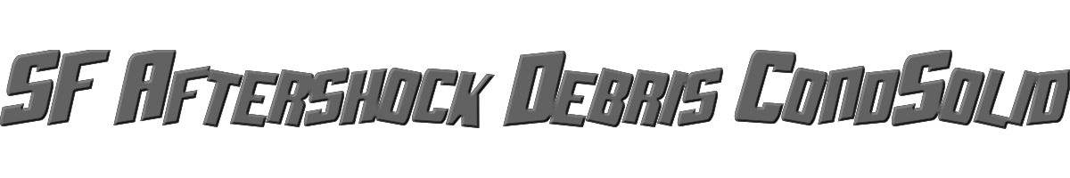 SF Aftershock Debris CondSolid Italic 