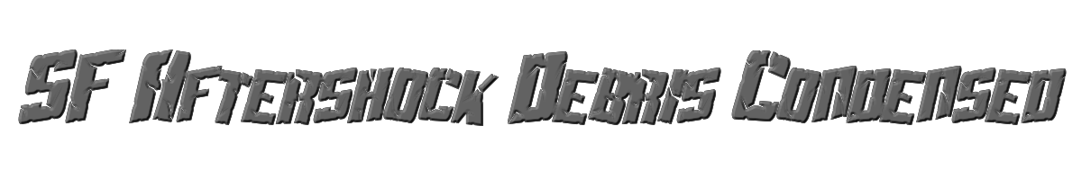 SF Aftershock Debris Condensed Italic 