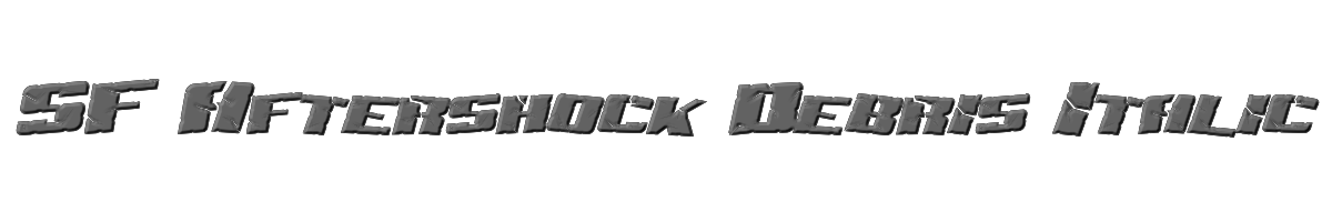 SF Aftershock Debris Italic 