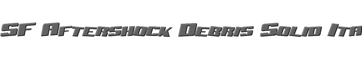 SF Aftershock Debris Solid Italic 