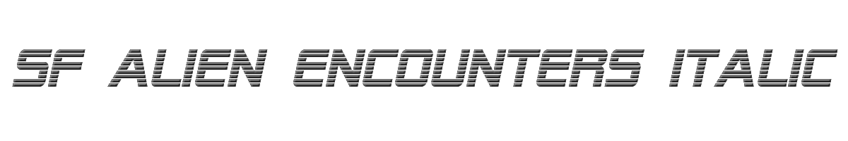 SF Alien Encounters Italic 