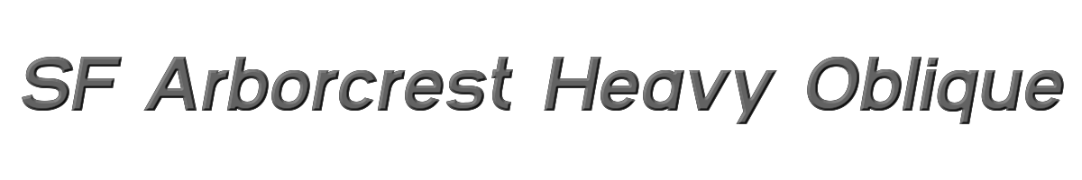 SF Arborcrest Heavy Oblique 