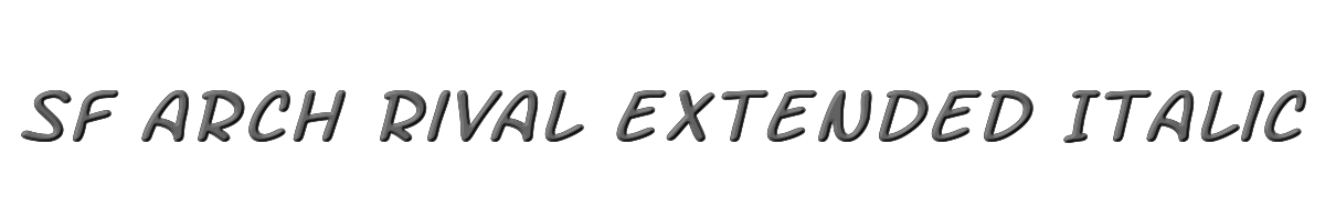 SF Arch Rival Extended Italic 