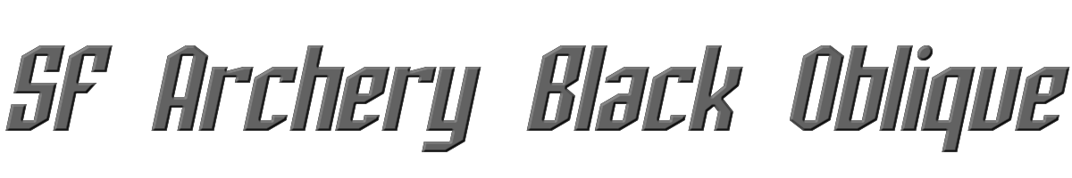 SF Archery Black Oblique 