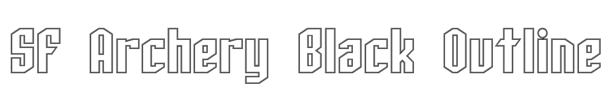 SF Archery Black Outline 