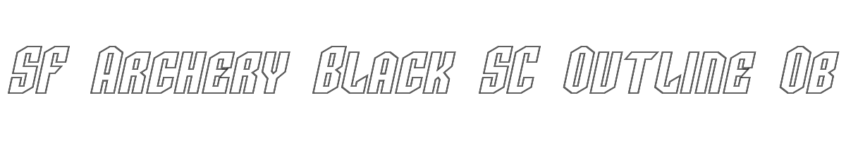 SF Archery Black SC Outline Oblique 
