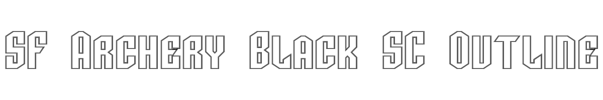 SF Archery Black SC Outline 