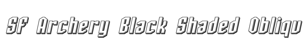 SF Archery Black Shaded Oblique 