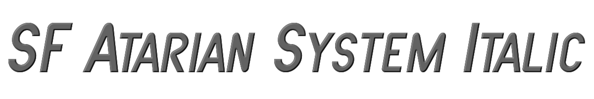 SF Atarian System Italic 