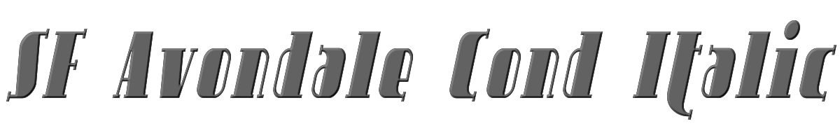 SF Avondale Cond Italic 
