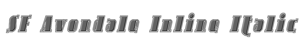 SF Avondale Inline Italic 