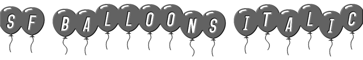 SF Balloons Italic 