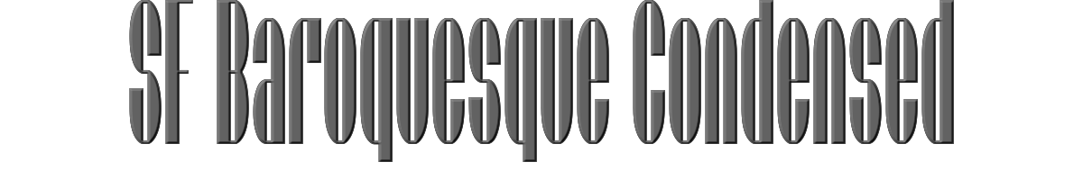 SF Baroquesque Condensed 