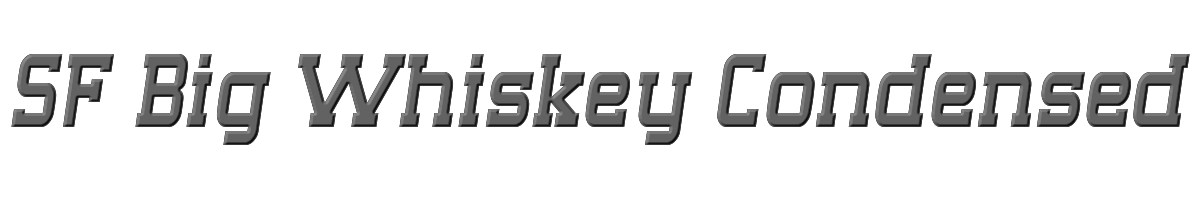 SF Big Whiskey Condensed 