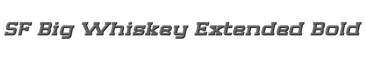 SF Big Whiskey Extended Bold 