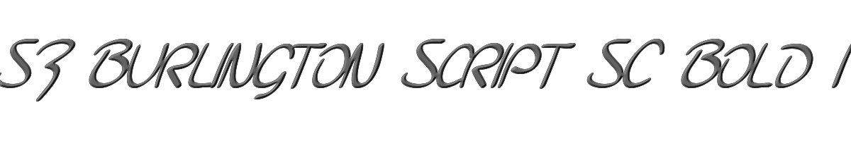 SF Burlington Script SC Bold Italic 