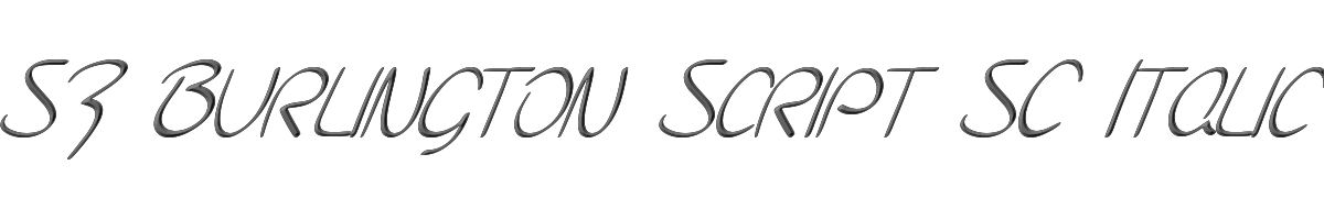 SF Burlington Script SC Italic 