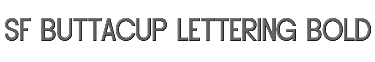 SF Buttacup Lettering Bold 