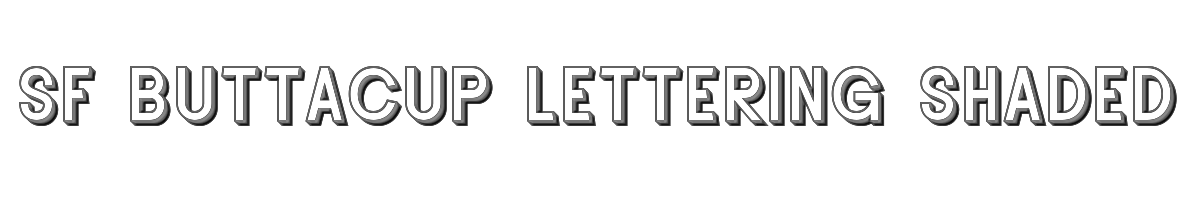 SF Buttacup Lettering Shaded 