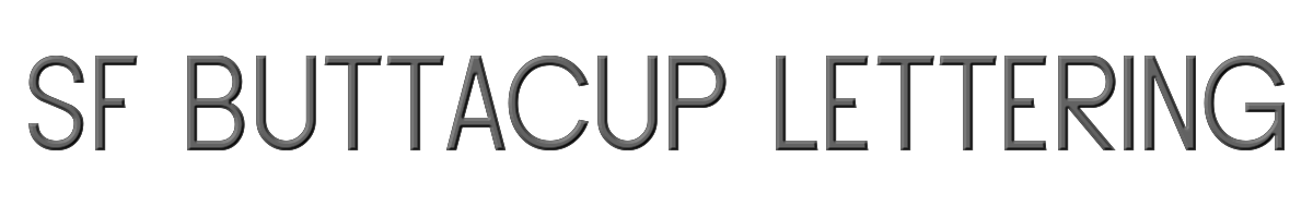 SF Buttacup Lettering 