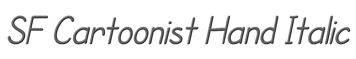 SF Cartoonist Hand Italic 