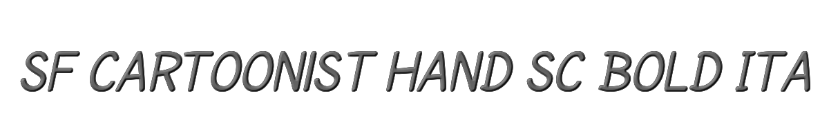 SF Cartoonist Hand SC Bold Italic 