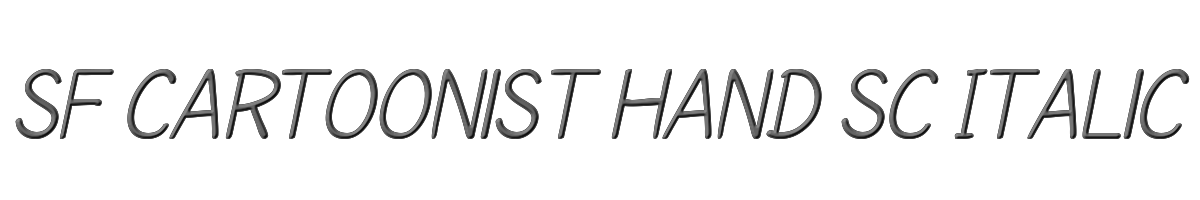 SF Cartoonist Hand SC Italic 