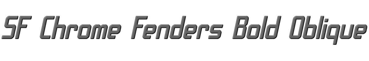 SF Chrome Fenders Bold Oblique 