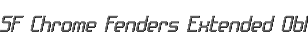 SF Chrome Fenders Extended Oblique 