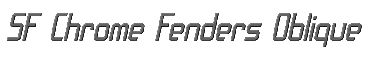 SF Chrome Fenders Oblique 