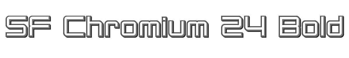 SF Chromium 24 Bold 