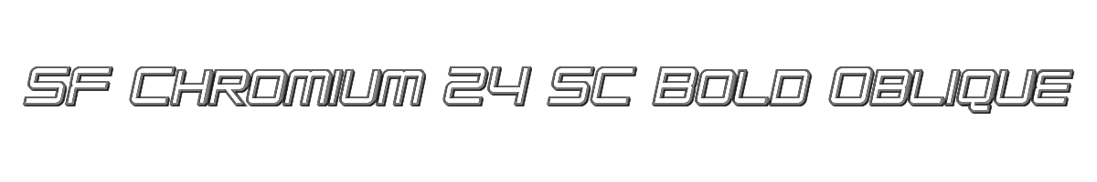 SF Chromium 24 SC Bold Oblique 