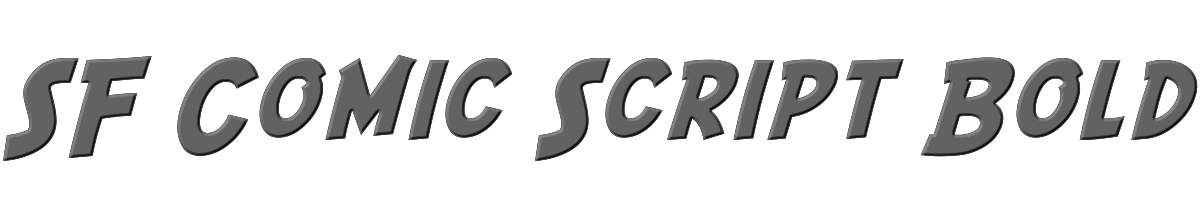 SF Comic Script Bold 