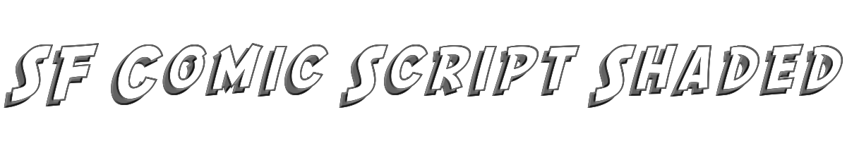 SF Comic Script Shaded 