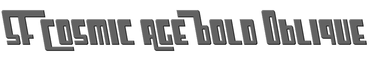 SF Cosmic Age Bold Oblique 