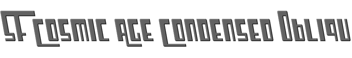 SF Cosmic Age Condensed Oblique 