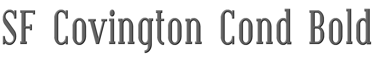 SF Covington Cond Bold 