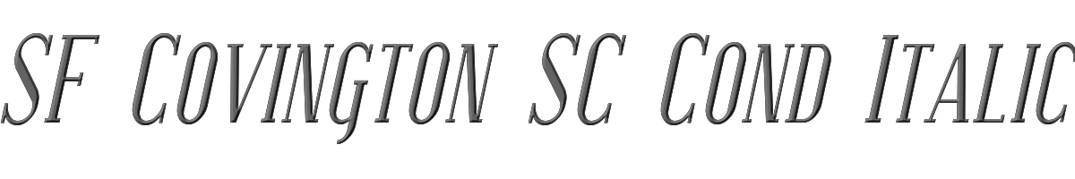 SF Covington SC Cond Italic 