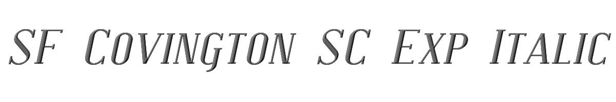 SF Covington SC Exp Italic 