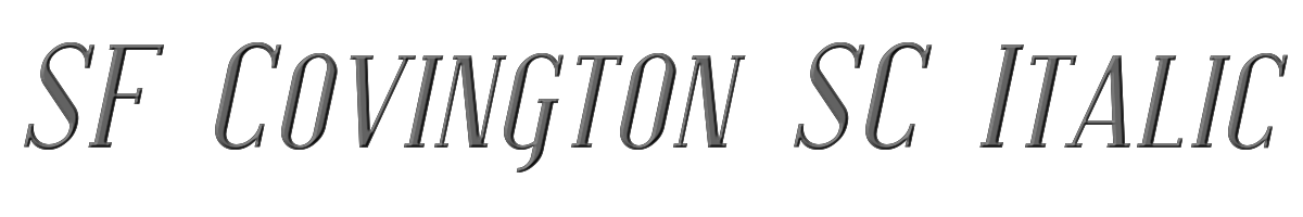 SF Covington SC Italic 
