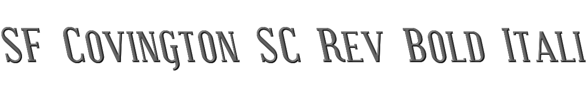 SF Covington SC Rev Bold Italic 